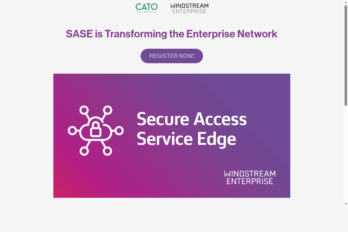 SASE is Transforming the Enterprise Network