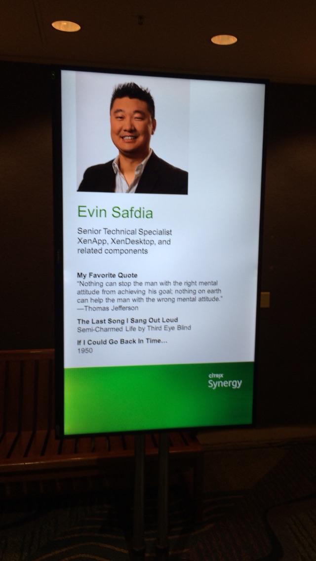 Evin Safdia speaker profile at Citrix Synergy 2015