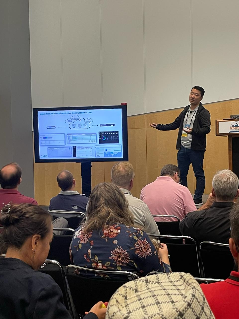 Evin Safdia presenting at Rocky Mountain ISC Denver 2022