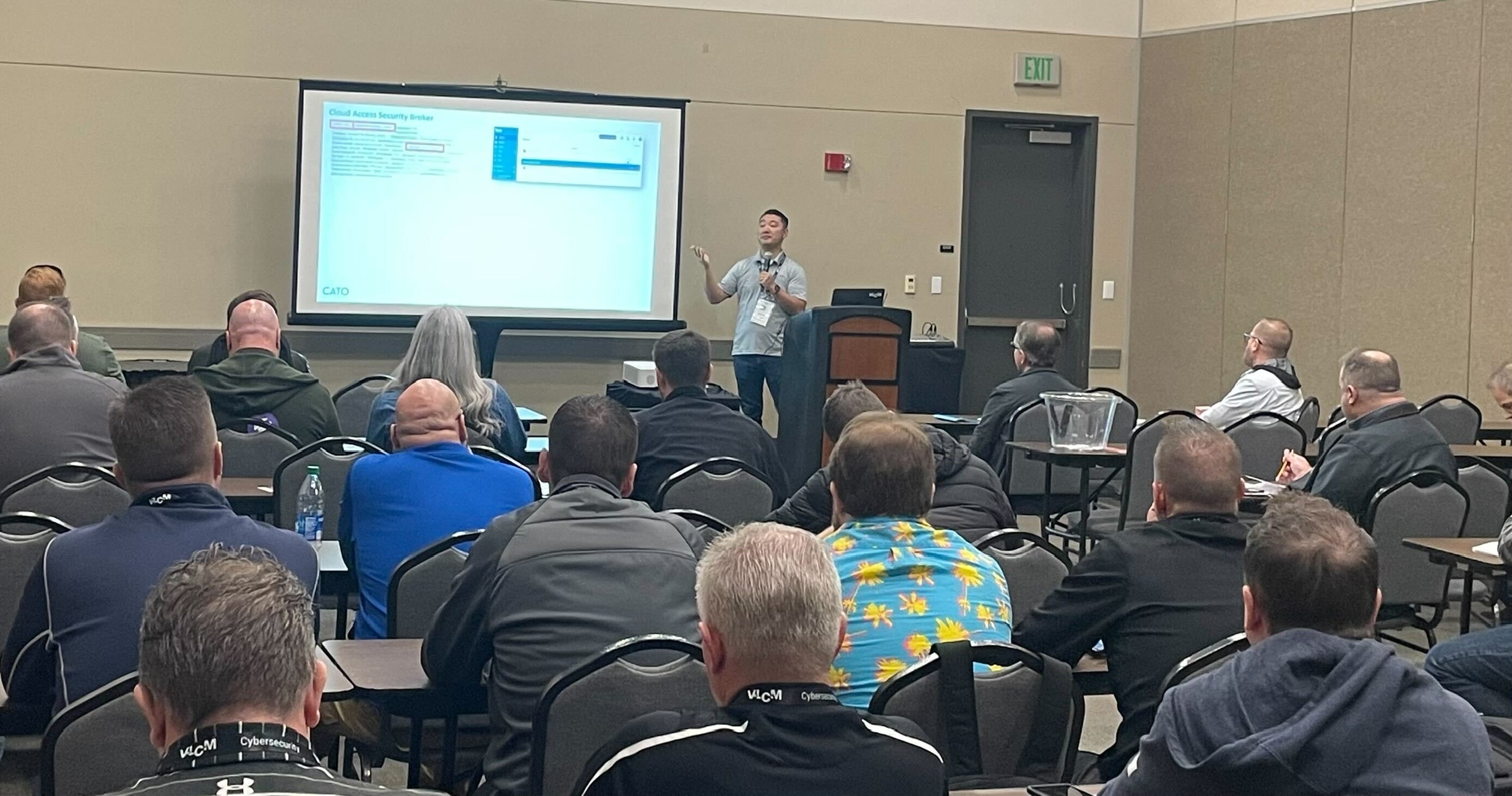 Evin Safdia presenting at VLCM ITX 2023